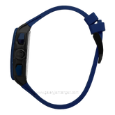 CHRIST VERRA Neo Drive CV 12349G-3D BLU Blue Black Rubber Strap